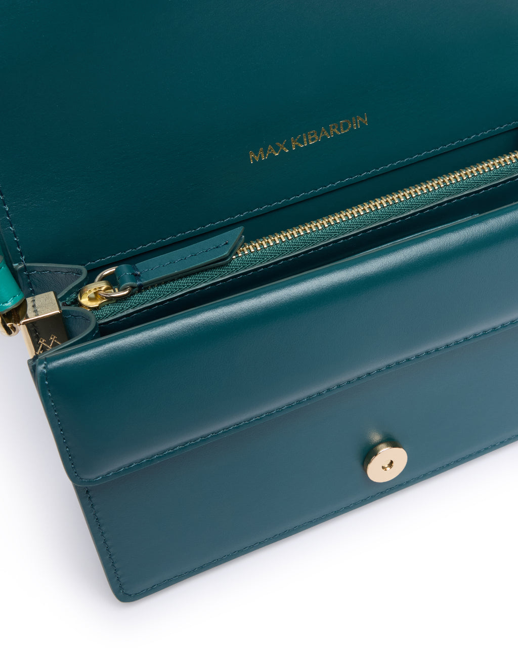 Embroidered Leather Bag with Removable Handle and Strap